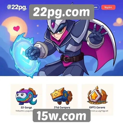 Recursos e funcionalidades do site 22pg.com